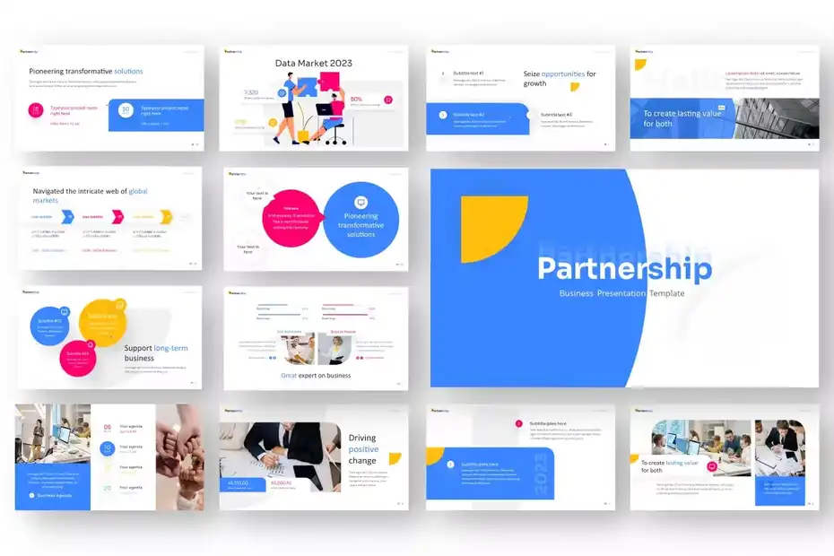 قالب پاورپوینت تجاری Partnership - 5
