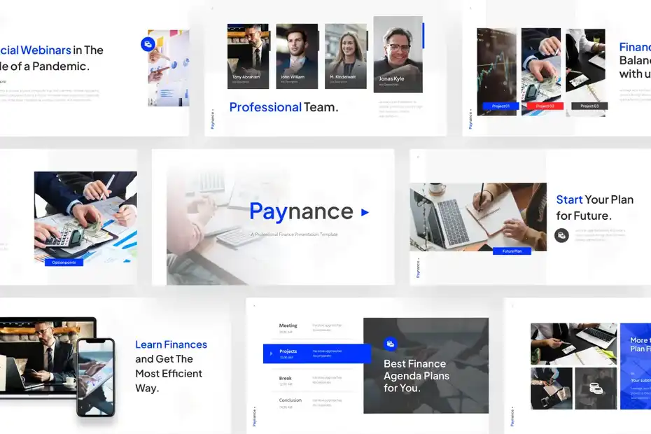 قالب پاورپوینت مالی Paynance - Finance PowerPoint Template - 1