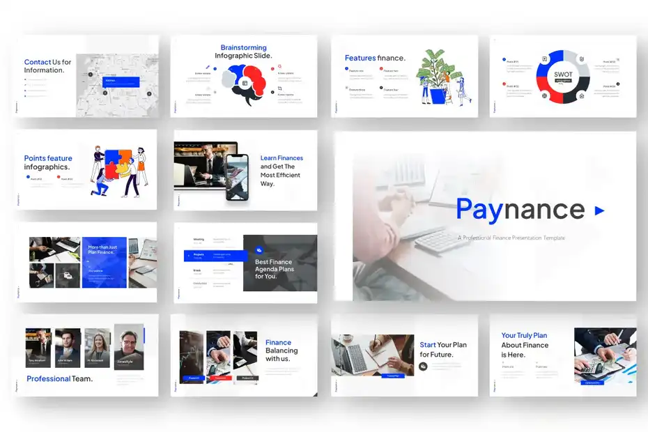 قالب پاورپوینت مالی Paynance - Finance PowerPoint Template - 3