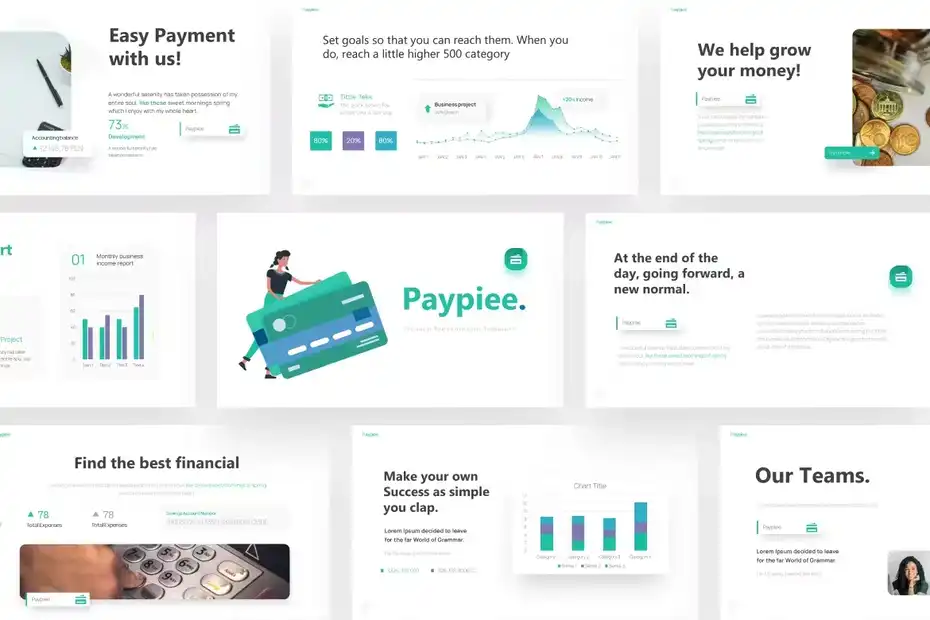 قالب پاورپوینت امور مالی Paypiee - 5
