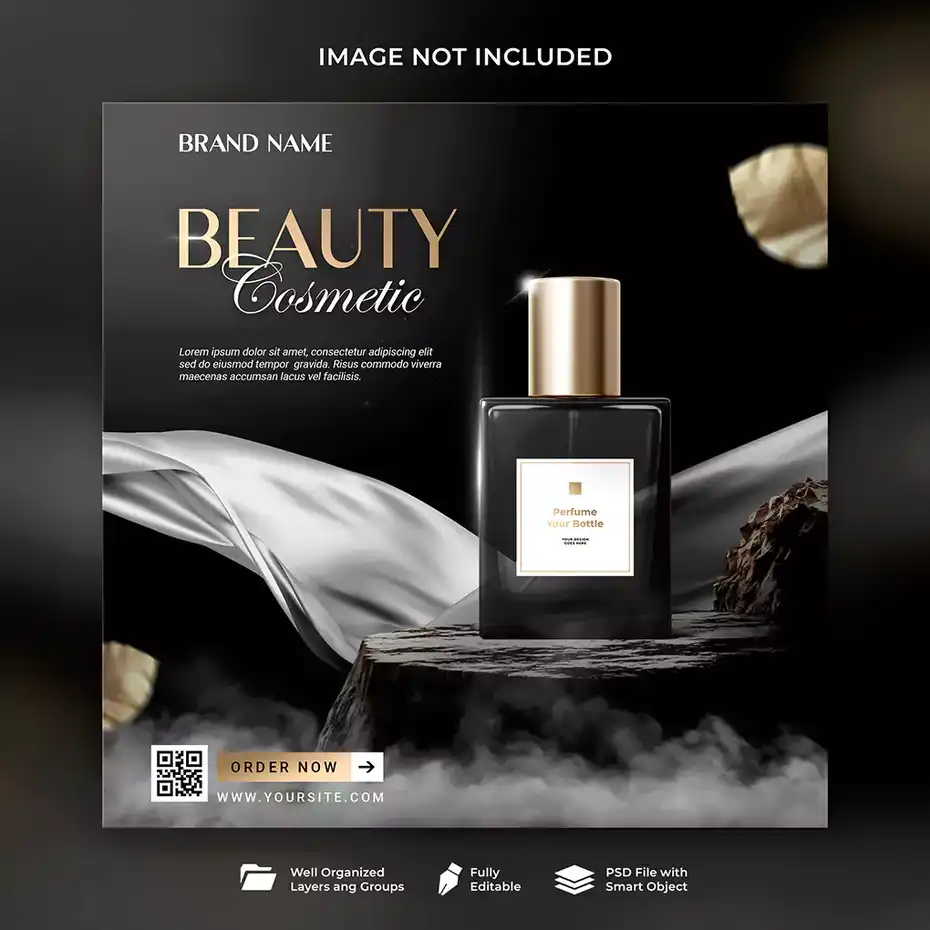 طرح لایه باز پست اینستاگرام عطر و ادکلن 1 - 1