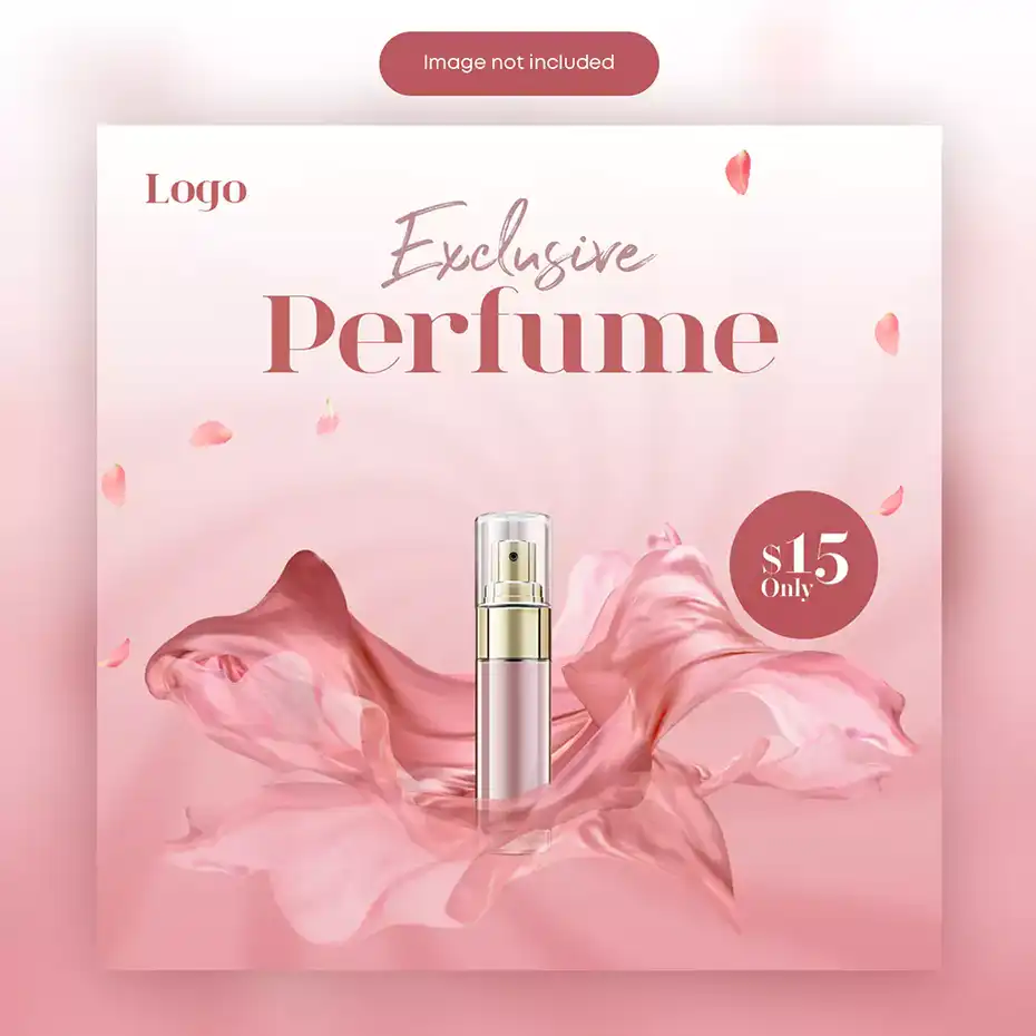 طرح لایه باز پست اینستاگرام عطر و ادکلن 2 - 1