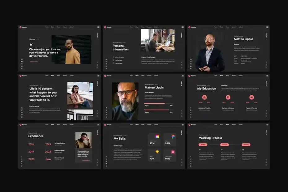 قالب پاورپوینت نمونه کار شخصی - 7