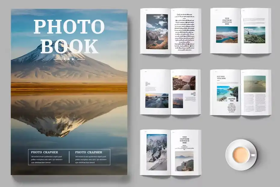 قالب ایندیزاین کتاب Photo Book Layout - 1