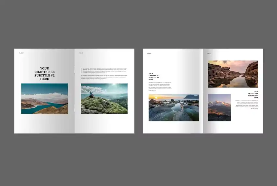 قالب ایندیزاین کتاب Photo Book Layout - 3