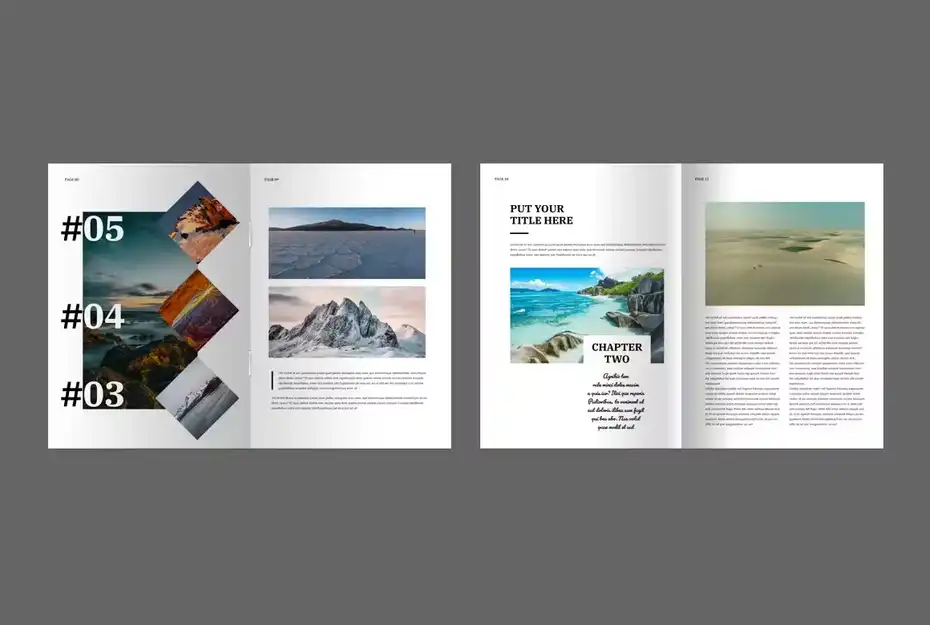 قالب ایندیزاین کتاب Photo Book Layout - 5