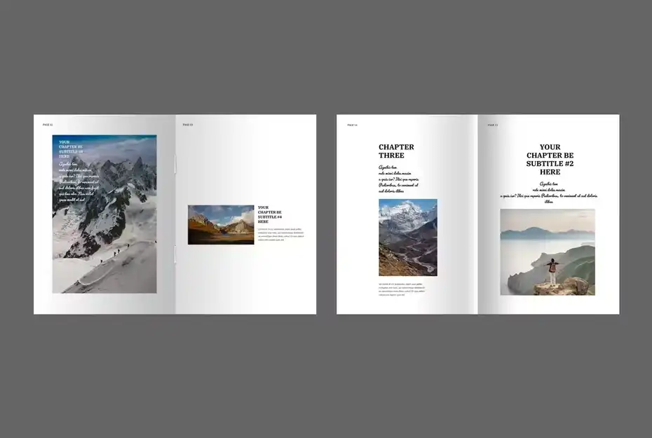 قالب ایندیزاین کتاب Photo Book Layout - 7