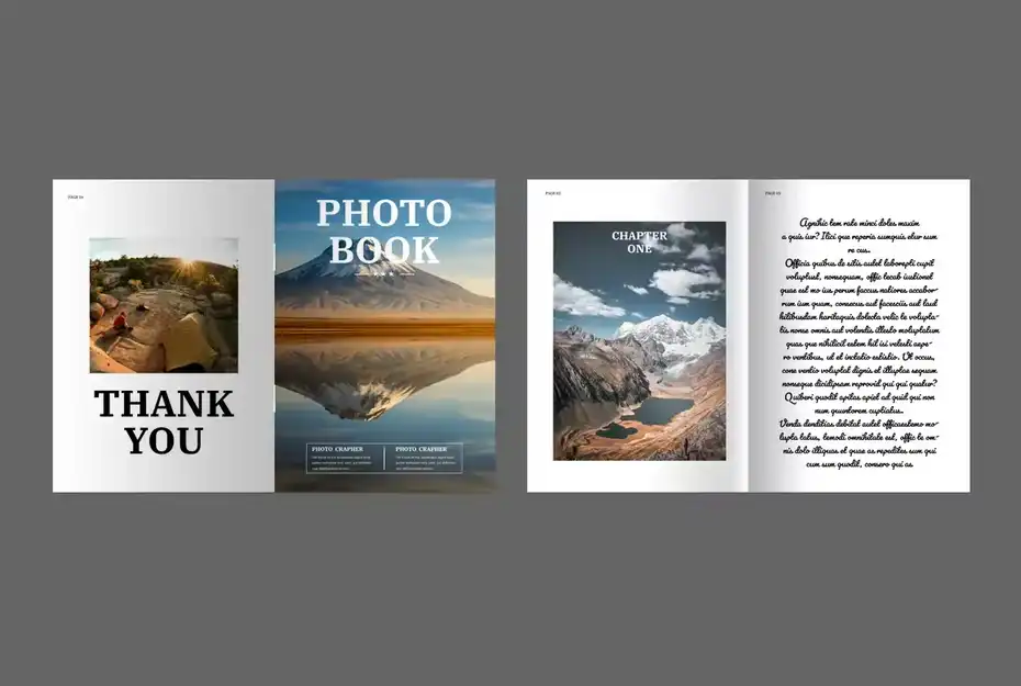قالب ایندیزاین کتاب Photo Book Layout - 9