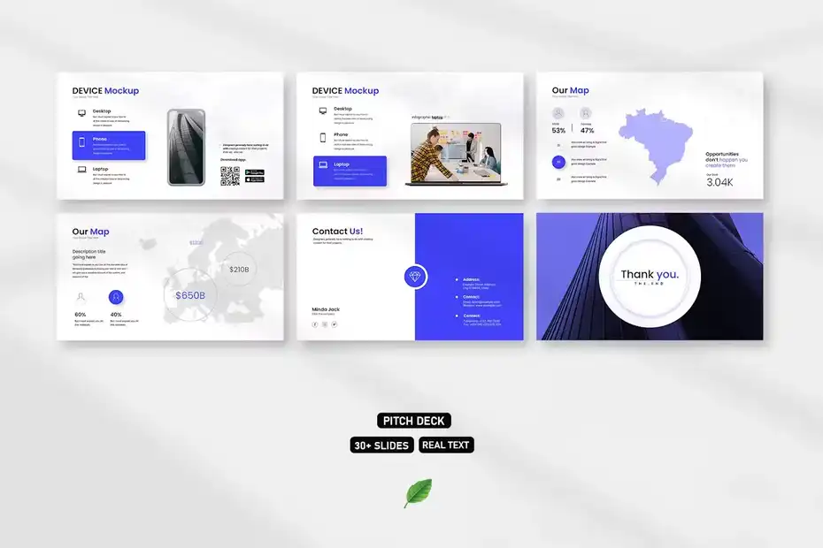 قالب پاورپوینت Pitch Deck - 1