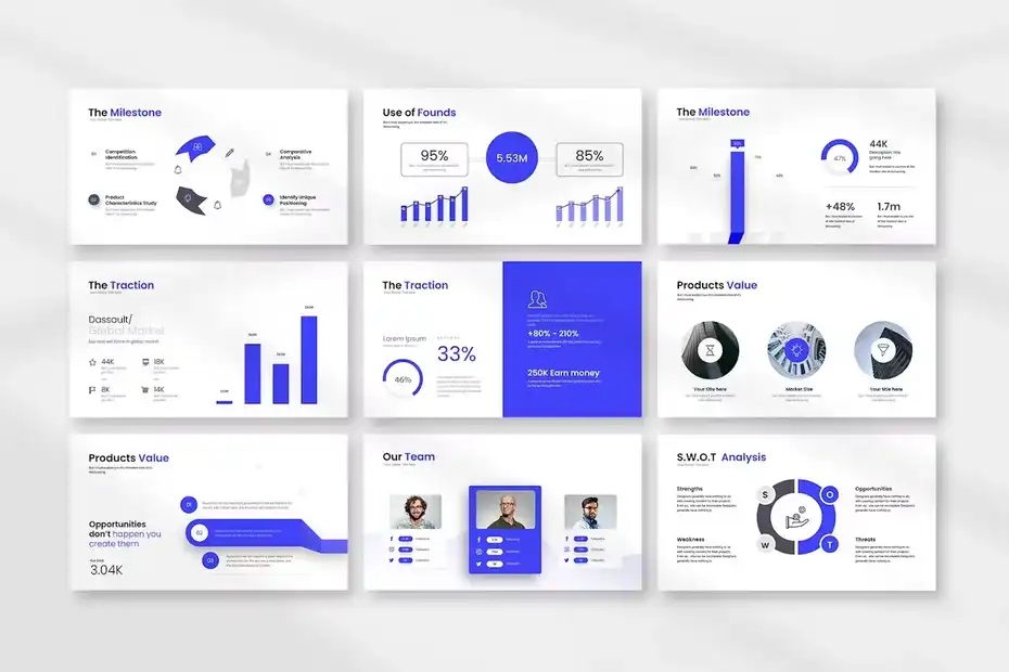 قالب پاورپوینت Pitch Deck - 9