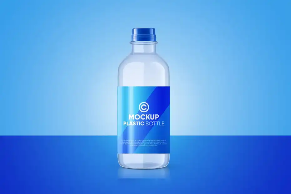 موکاپ بطری پلاستیکی Plastic Bottle Mockup - 1