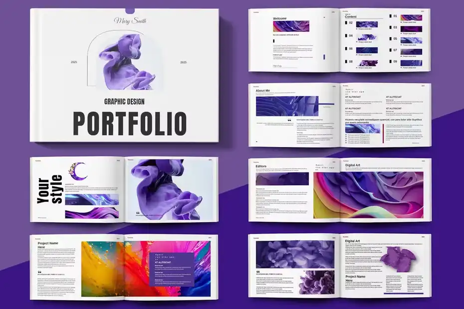 قالب ایندیزاین نمونه کار Portfolio Landscape - 1