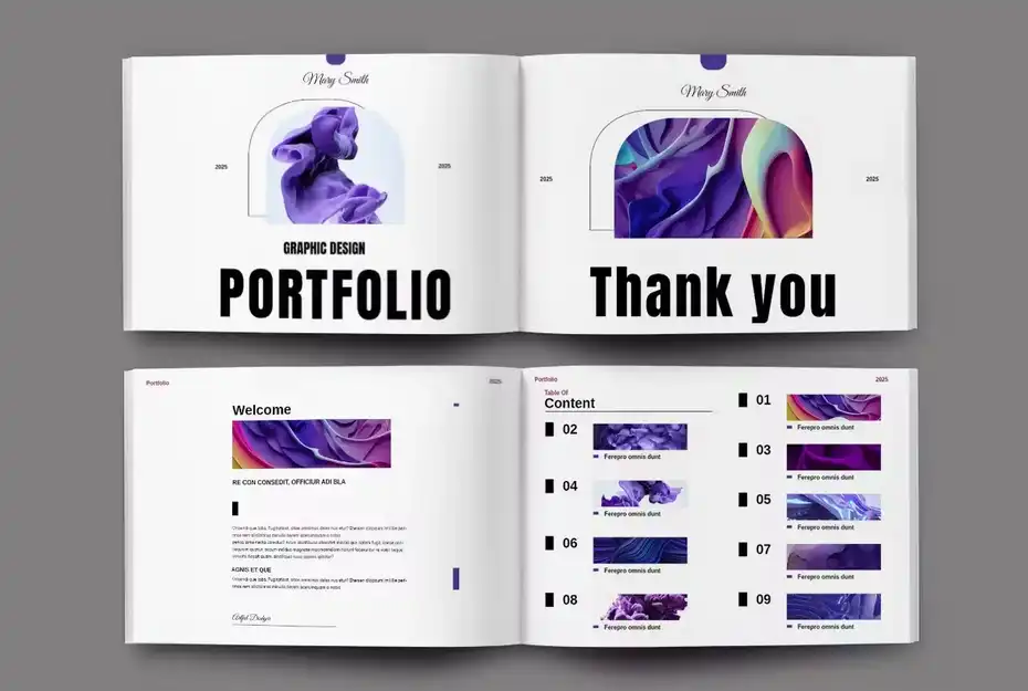 قالب ایندیزاین نمونه کار Portfolio Landscape - 9