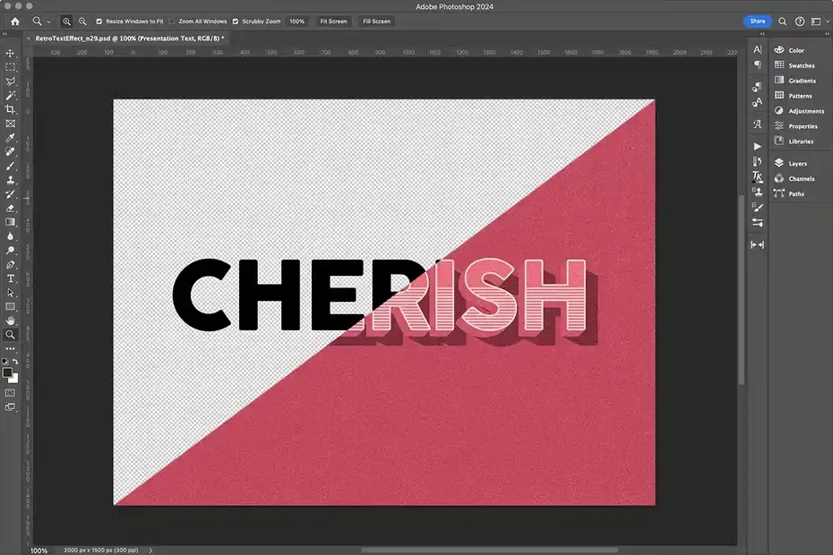 افکت متن رترو وینتیج Retro Vintage Text Effect N.29 - 1