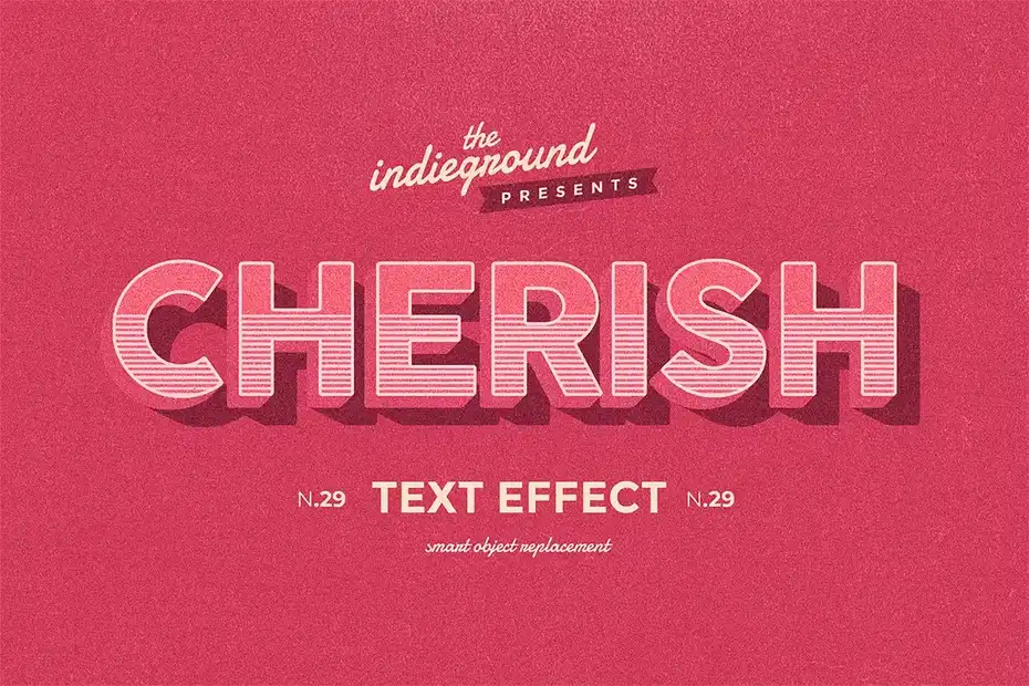 افکت متن رترو وینتیج Retro Vintage Text Effect N.29 - 3