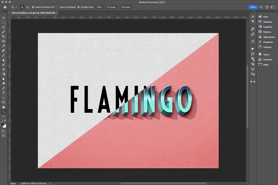 افکت متن رترو وینتیج Retro Vintage Text Effect N.32 - 1