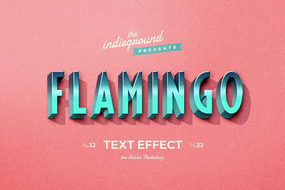 افکت متن رترو وینتیج Retro Vintage Text Effect N.32 - 3