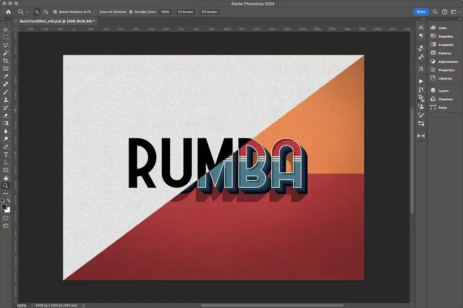 افکت متن رترو وینتیج Retro Vintage Text Effect N.40 - 1