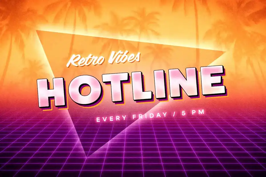 افکت متن رترو Retrowave Text Effects Collection - 7