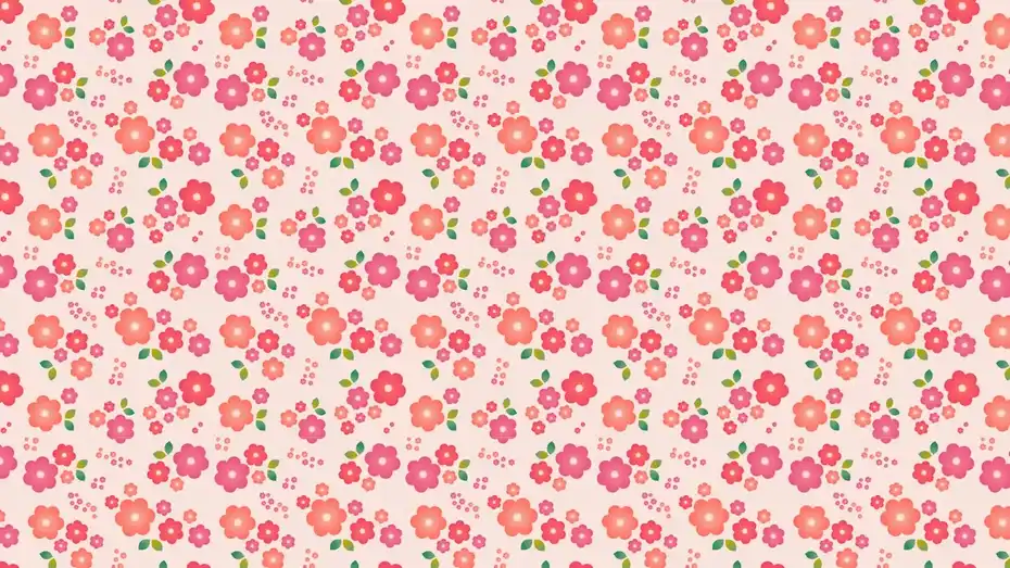 پترن گل Seamless Gradient Flowers Pattern 005 - 3
