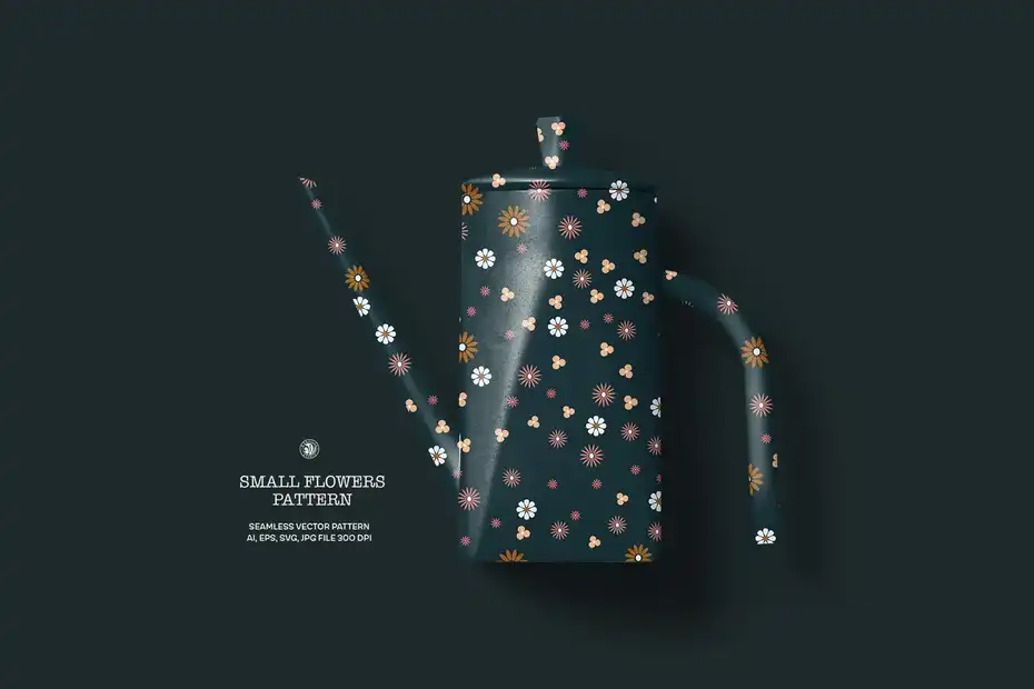 دانلود پترن گل Small Flowers Pattern - 2 پترن گل Small Flowers Pattern - 1