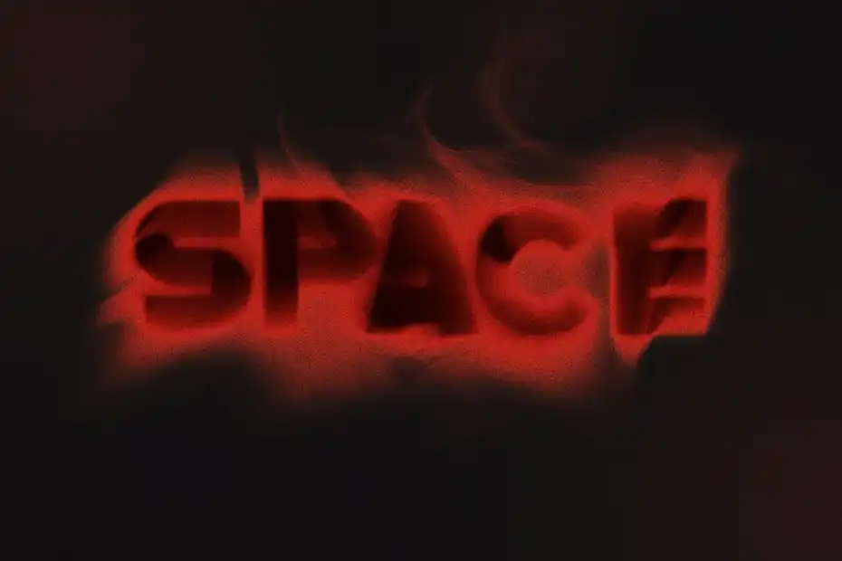 افکت متن دودی Smoky Text Effect - 1