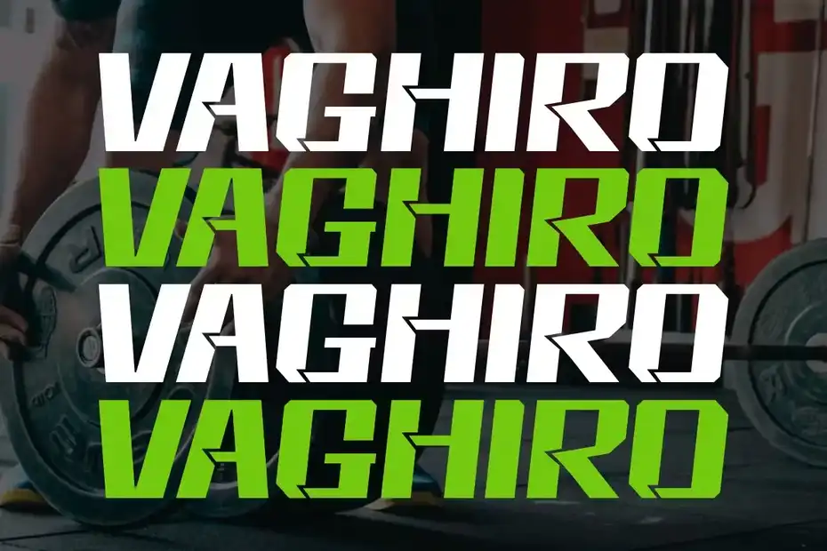 دانلود فونت گیمینگ بازی و باشگاه Vaghiro - 4