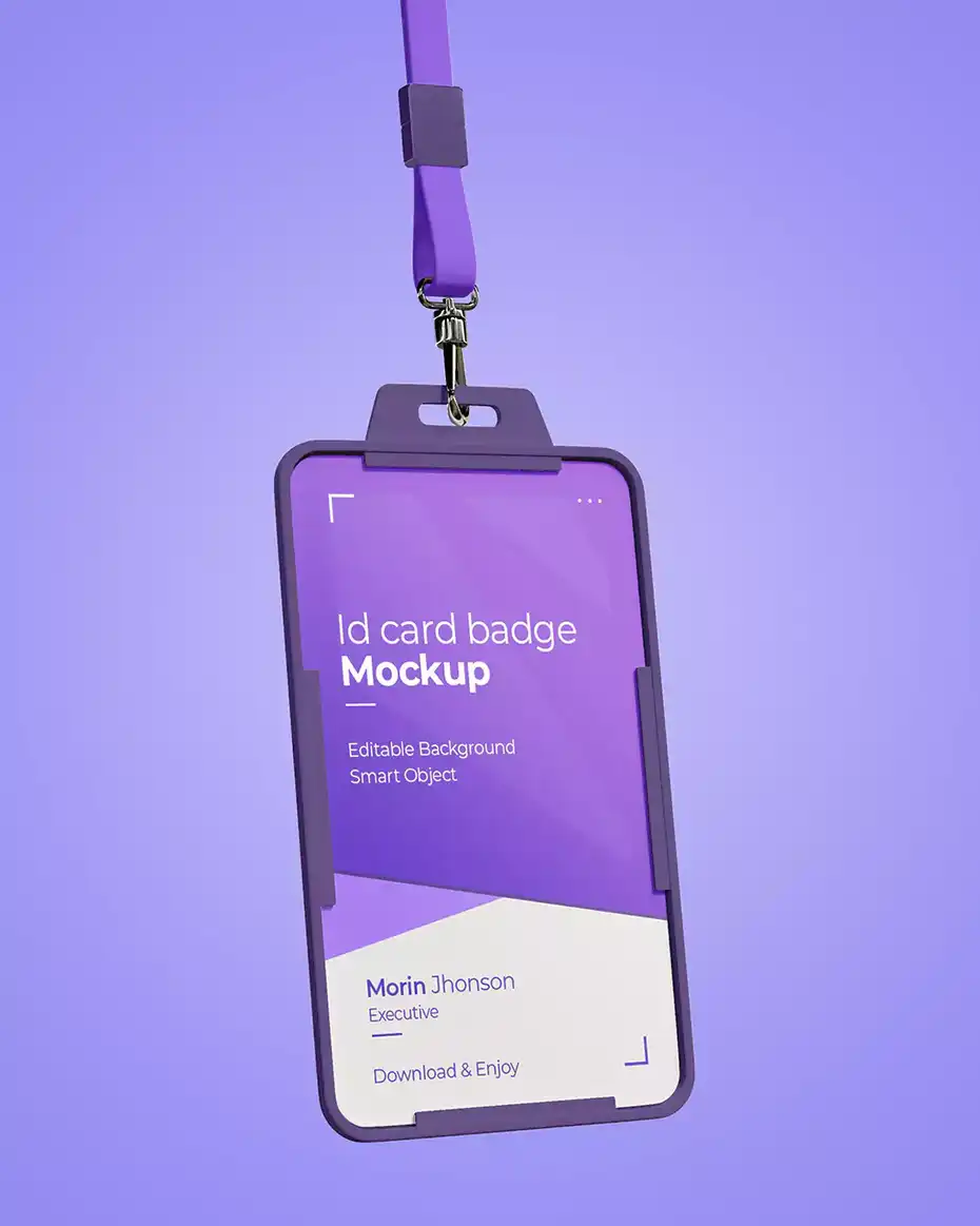موکاپ کارت پرسنلی با هولدر - 1