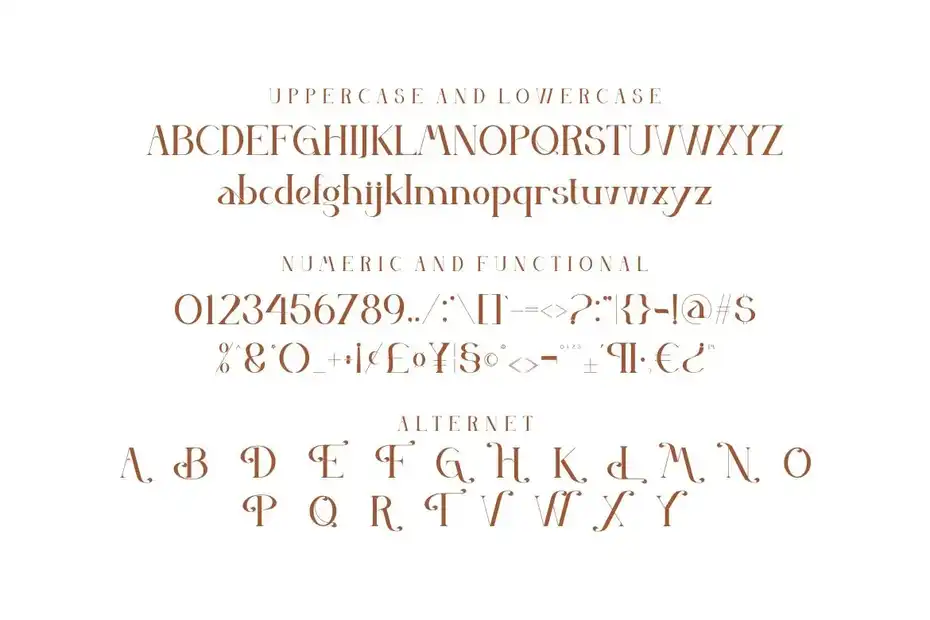 فونت انگلیسی مدرن Volinera Font - 11