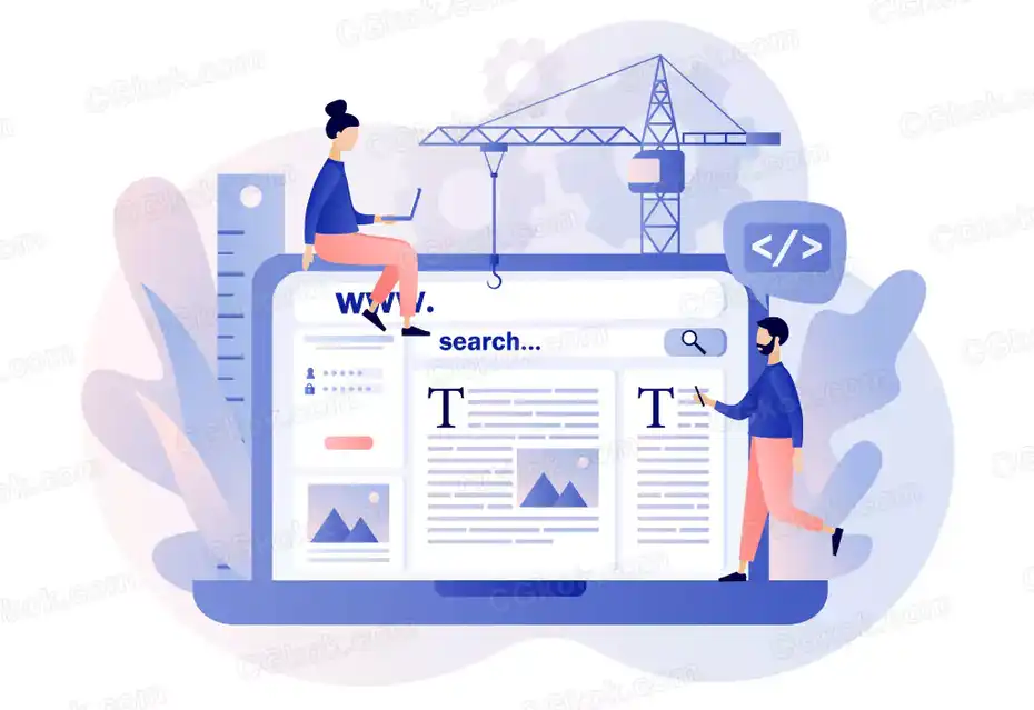 وکتور طراحی سایت Web design concept - 1