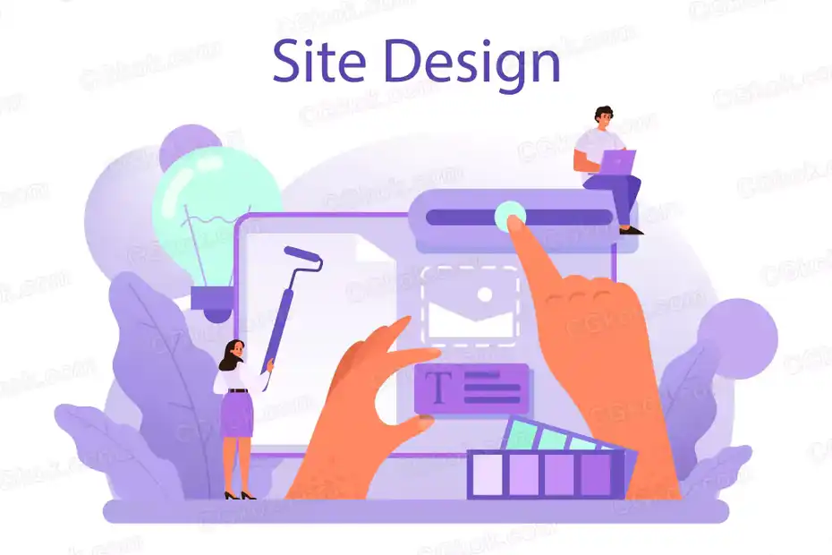 وکتور طراحی سایت Web site design concept - 1