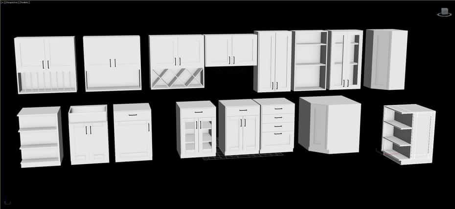 دانلود 16 مدل سه بعدی کابینت - 1