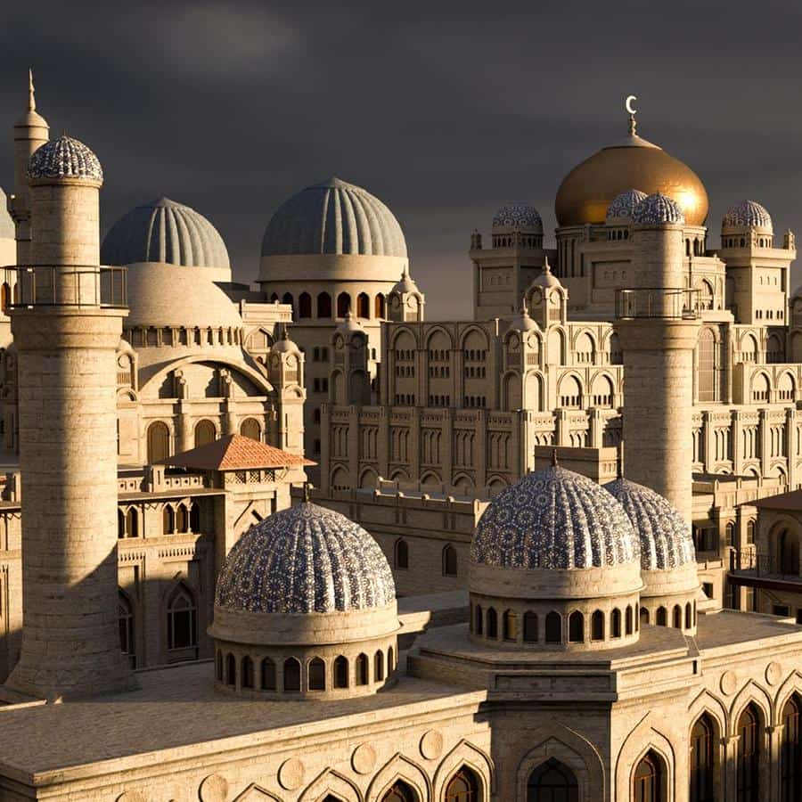 صحنه آماده سه بعدی بناهای خاورمیانه - 11