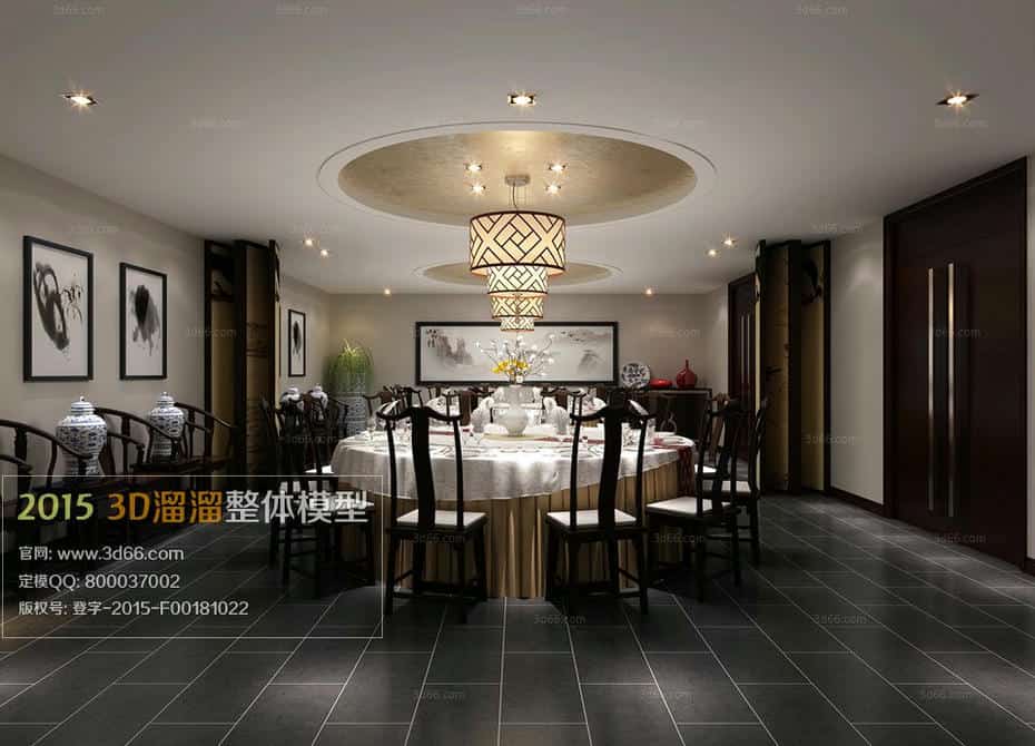 مدل سه بعدی رستوران - 5