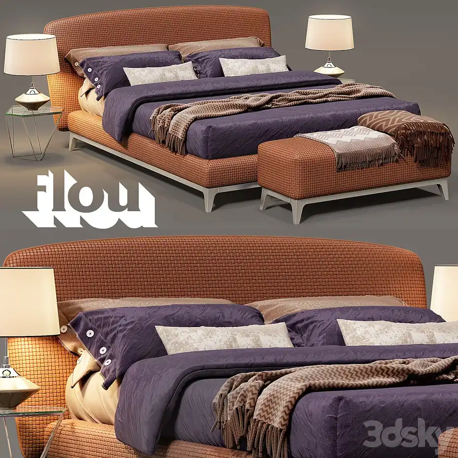 آبجکت تخت خواب کلاسیک 21 - 3