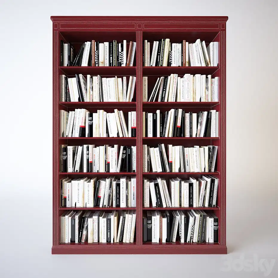 مدل سه بعدی کتابخانه کلاسیک 2 - 5