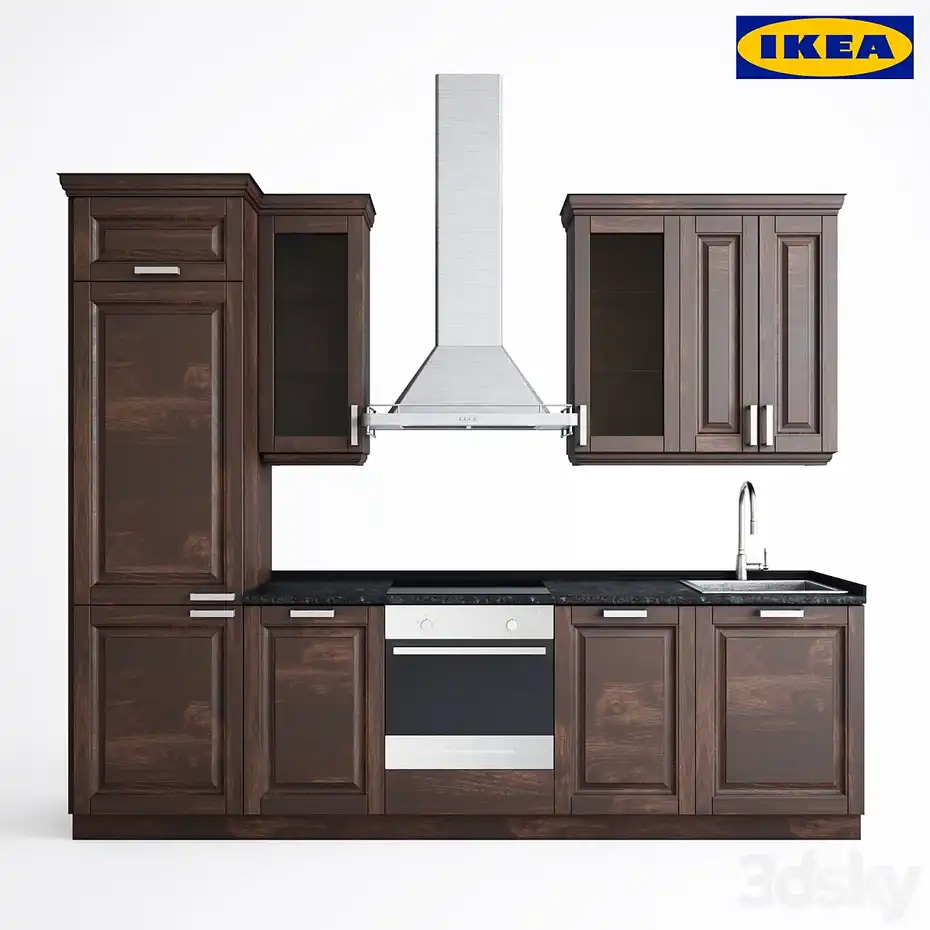 مدل سه بعدی کابینت کلاسیک 6 - 1