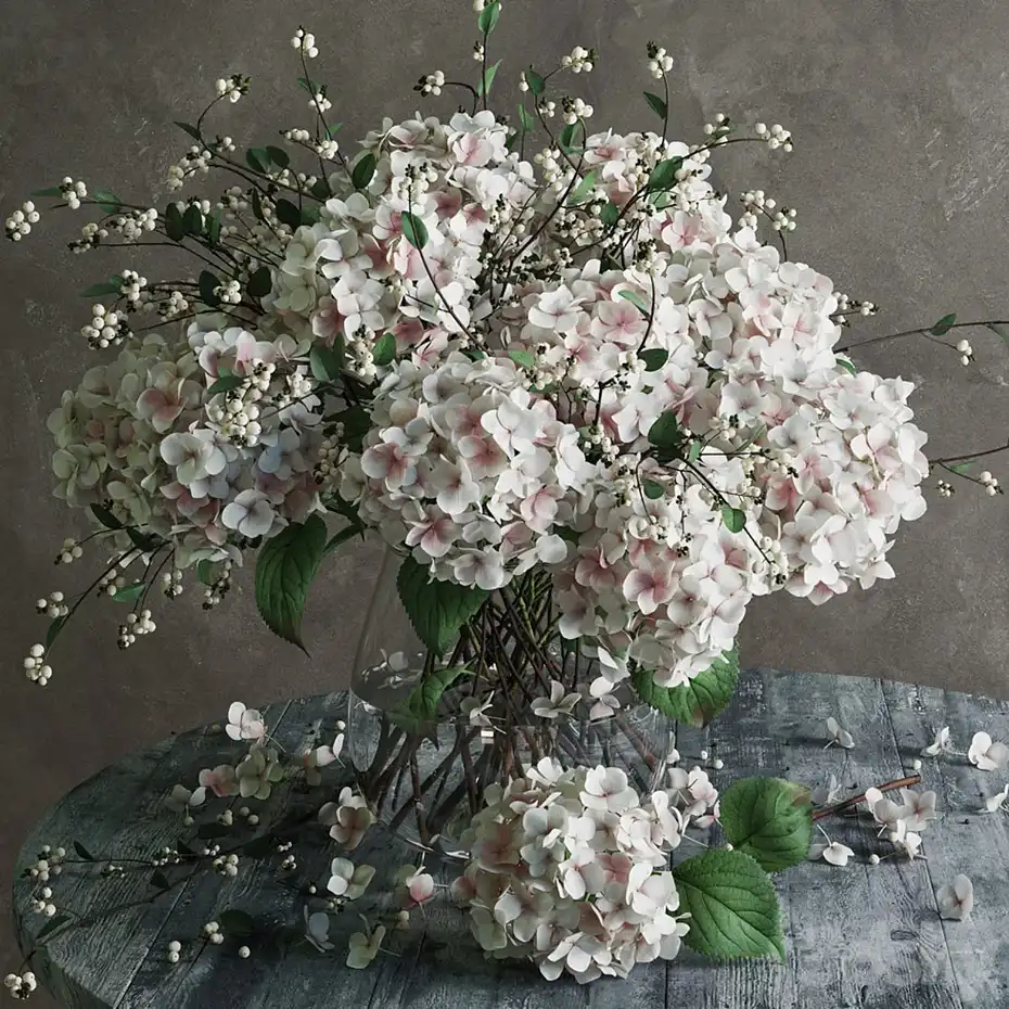 مدل سه بعدی گلدان گل کلاسیک 10 - 1