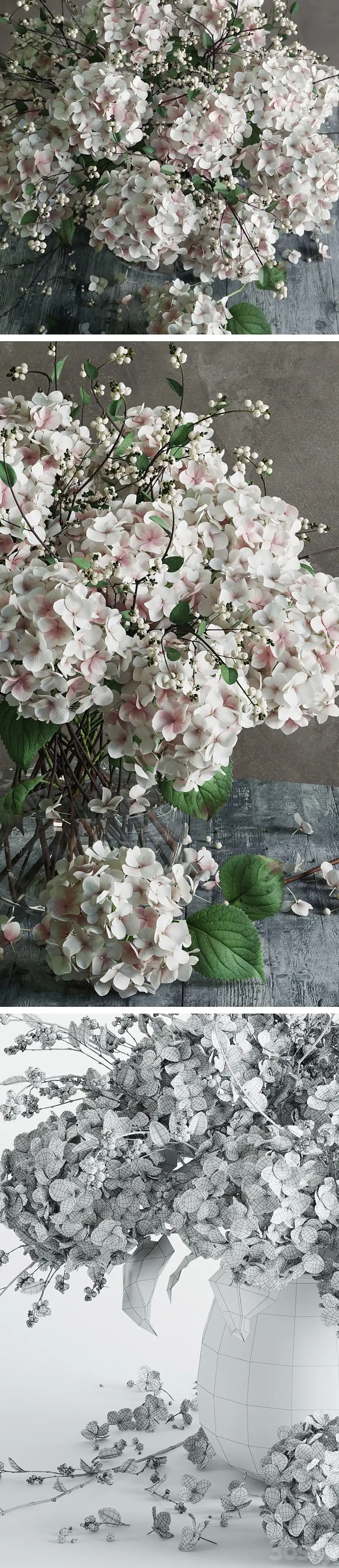 مدل سه بعدی گلدان گل کلاسیک 10 - 5