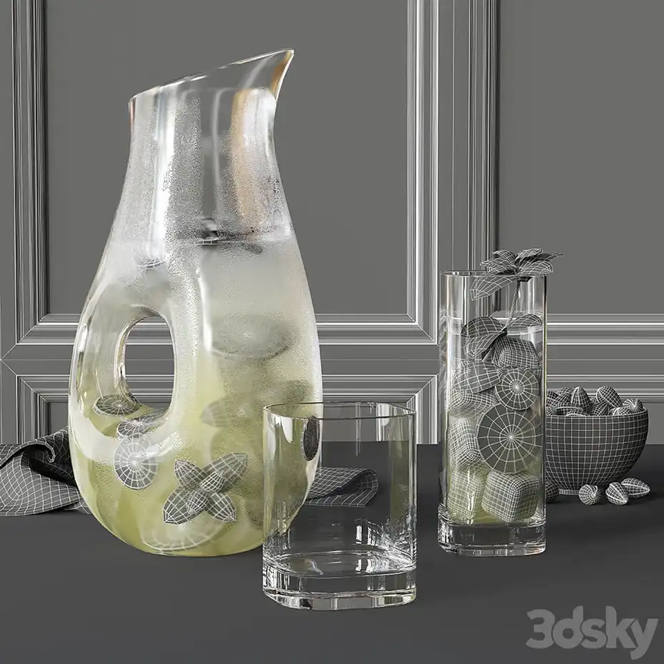 مدل سه بعدی نوشیدنی 3 - 3