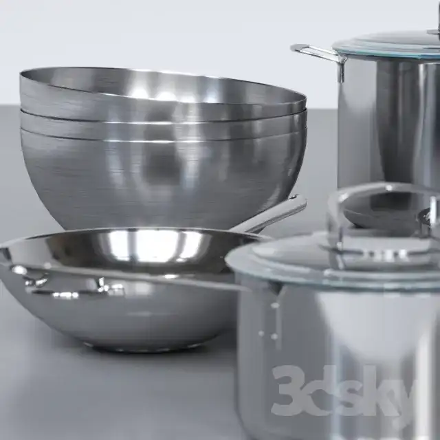 آبجکت ظروف آشپزخانه مدرن - 3