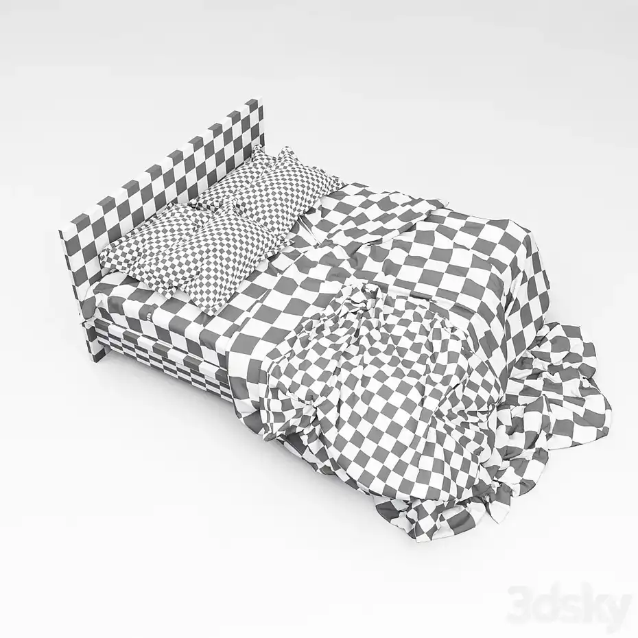 مدل سه بعدی تخت خواب مدرن 28 - مدل سه بعدی تخت خواب مدرن 28 - 6 مدل سه بعدی تخت خواب مدرن 28 - 5