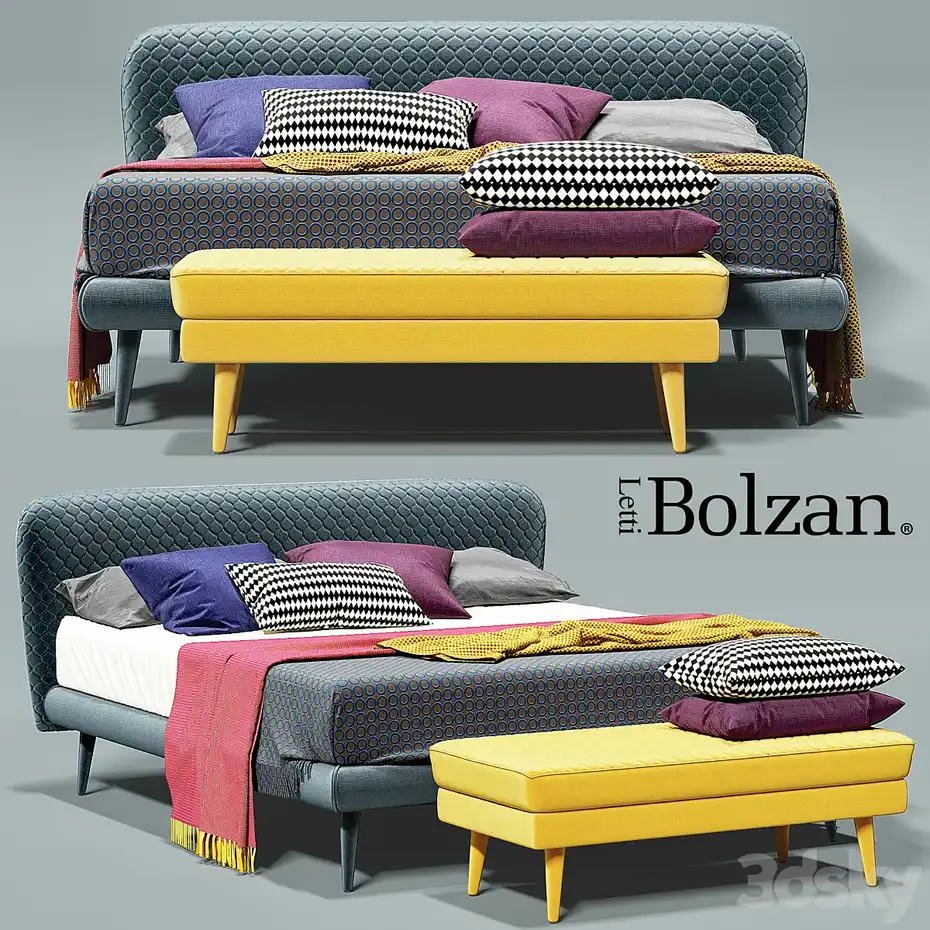 آبجکت تخت خواب مدرن 25 - 1
