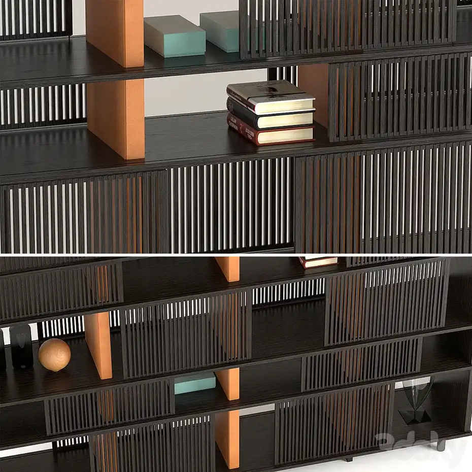 مدل سه بعدی کتابخانه مدرن 2 - 3
