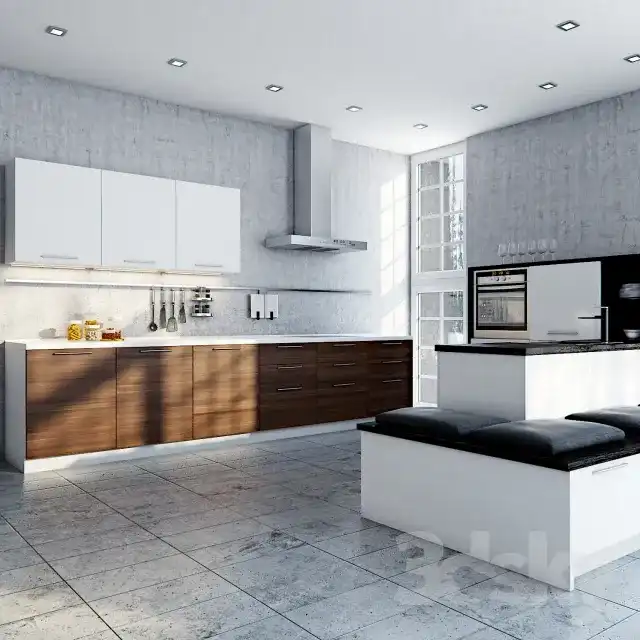 مدل سه بعدی کابینت مدرن 34 - 1