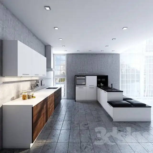 مدل سه بعدی کابینت مدرن 34 - 3