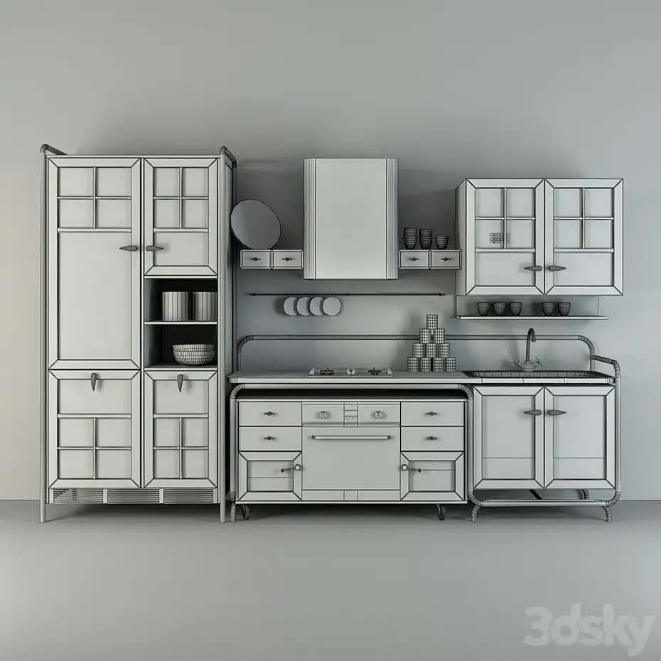 آبجکت کابینت مدرن 33 - دانلود آبجکت کابینت مدرن 33 - 4 آبجکت کابینت مدرن 33 - 3