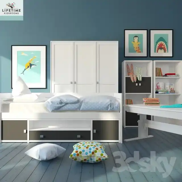 آبجکت مبلمان اتاق کودک مدرن 7 - 1