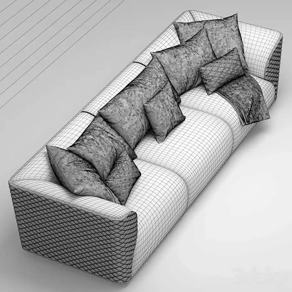 مدل سه بعدی کاناپه مدرن 25 - 5