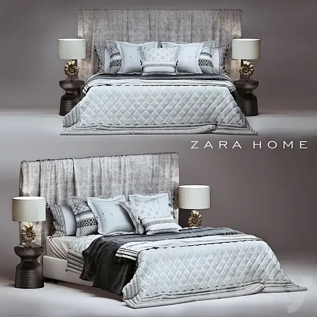 مدل سه بعدی تخت خواب کلاسیک 78 - 1